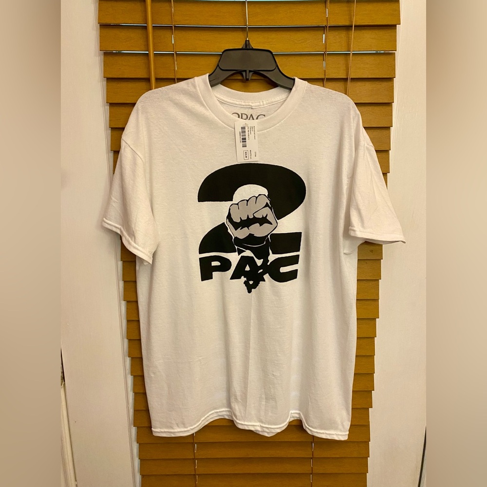 2pac fist logo tee